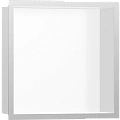 Настенный короб Hansgrohe XtraStoris Individual, с дизайнерской рамой, 30х30х10 см 56099800, шлифова Настенный короб Hansgrohe XtraStoris Individual, с дизайнерской рамой, 30х30х10 см 56099800, шлифова