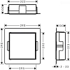 Настенный короб Hansgrohe XtraStoris Rock 30х30х10 см с дверью для облицовки плиткой 56085800, под с Настенный короб Hansgrohe XtraStoris Rock 30х30х10 см с дверью для облицовки плиткой 56085800, под с