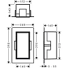 Настенный короб Hansgrohe XtraStoris Rock 30х30х14 см с дверью для облицовки плиткой 56088670, матов Настенный короб Hansgrohe XtraStoris Rock 30х30х14 см с дверью для облицовки плиткой 56088670, матов