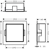 Настенный короб Hansgrohe XtraStoris Rock 30х30х14 см с дверью для облицовки плиткой 56091700, матов Настенный короб Hansgrohe XtraStoris Rock 30х30х14 см с дверью для облицовки плиткой 56091700, матов