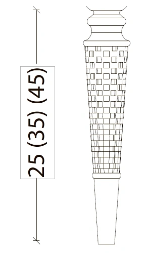 Ножки Armadi Art VALLESSI AVANTGARDE SPIRALE 35 см черные (пара) 847-B-35 Ножки Armadi Art VALLESSI AVANTGARDE SPIRALE 35 см черные (пара) 847-B-35