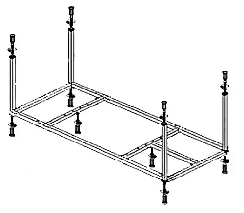 Ножки для ванны CEZARES SLIM-Central-MF Ножки для ванны CEZARES SLIM-Central-MF