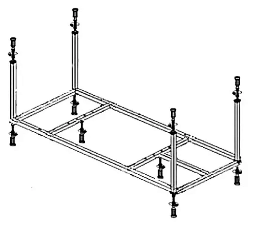 Ножки для ванны CEZARES SLIM-Corner-MF Ножки для ванны CEZARES SLIM-Corner-MF
