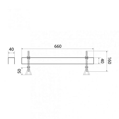 Ножки для ванны Niagara NG-UK16 универсальные (120-180х70см.) Ножки для ванны Niagara NG-UK16 универсальные (120-180х70см.)