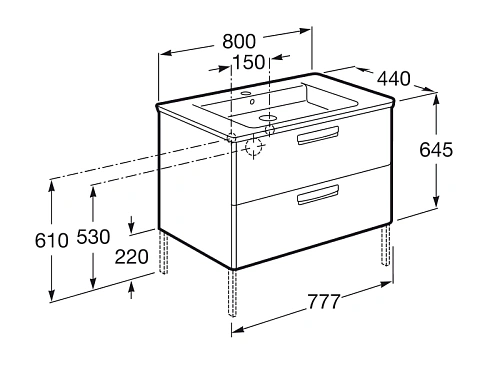 Ножки для ванны Roca GAP 816405001 Ножки для ванны Roca GAP 816405001