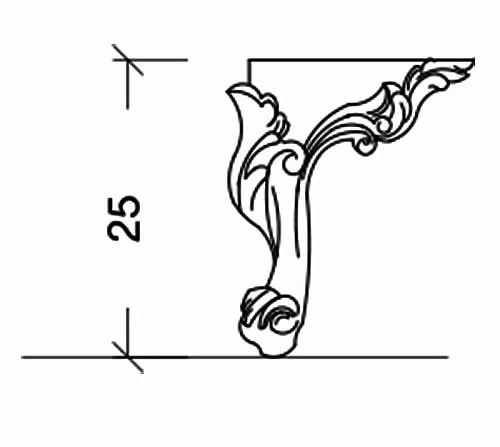 Ножки для мебели Armadi Art NeoArt 855-G h25 золото,короткие (пара) Ножки для мебели Armadi Art NeoArt 855-G h25 золото,короткие (пара)
