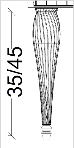 Ножки для мебели Armadi Art VALLESSI AVANTGARDE DENTI 35 см черные (пара) 848-B-35 Ножки для мебели Armadi Art VALLESSI AVANTGARDE DENTI 35 см черные (пара) 848-B-35
