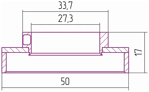Отражатель Сунержа TUBE 3/4 071-1029-0002 Сатин Отражатель Сунержа TUBE 3/4 071-1029-0002 Сатин