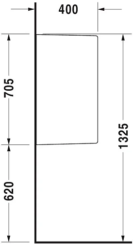 Перегородка для писсуара Duravit Starck 3 8500000000 Перегородка для писсуара Duravit Starck 3 8500000000