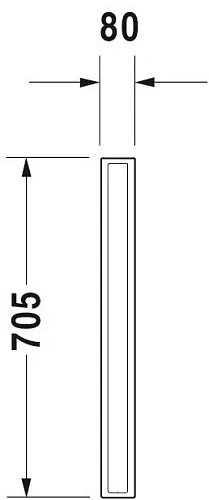 Перегородка для писсуара Duravit Starck 3 8500000000 Перегородка для писсуара Duravit Starck 3 8500000000
