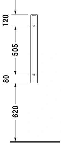 Перегородка для писсуара Duravit Starck 3 8500000000 Перегородка для писсуара Duravit Starck 3 8500000000