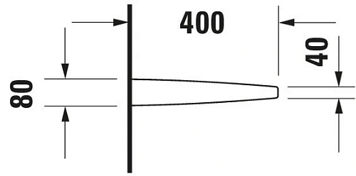 Перегородка для писсуара Duravit Starck 3 8500000000 Перегородка для писсуара Duravit Starck 3 8500000000