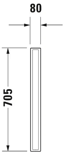 Перегородка для писсуара Duravit Starck 3 8500000000 Перегородка для писсуара Duravit Starck 3 8500000000