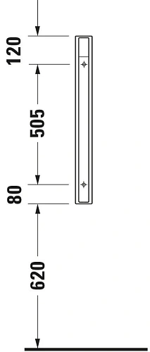 Перегородка для писсуара Duravit Starck 3 8500000000 Перегородка для писсуара Duravit Starck 3 8500000000