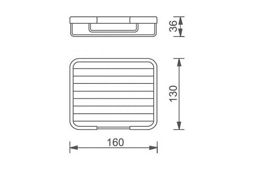 Полка Aquanet 8012 (16 см) Полка Aquanet 8012 (16 см)