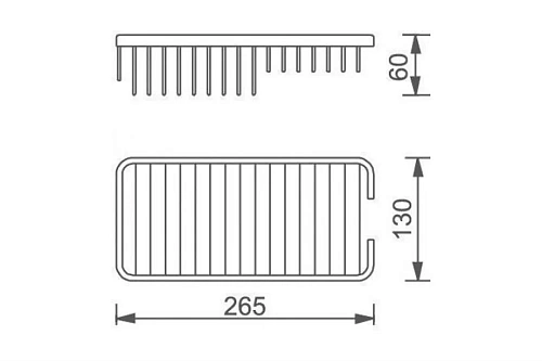 Полка Aquanet 8014 (26.5 см) Полка Aquanet 8014 (26.5 см)