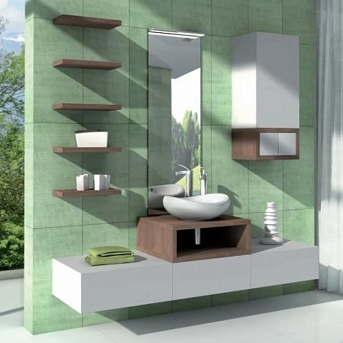 Полка Aquaton Интегро орех 1A139903INH30 Полка Aquaton Интегро орех 1A139903INH30