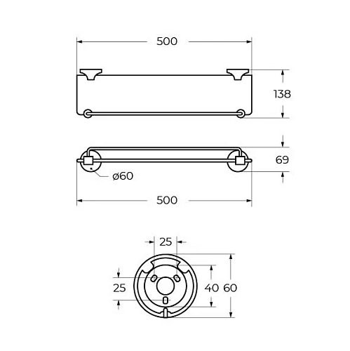 Полка Art&Max Bohemia (AM-E-4282-Br) бронза Полка Art&Max Bohemia (AM-E-4282-Br) бронза
