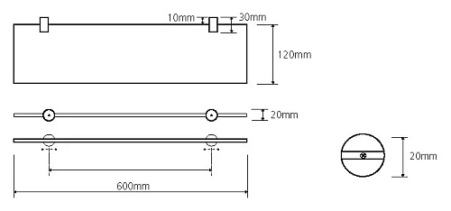 Полка Bemeta ALFA 102402242 Полка Bemeta ALFA 102402242