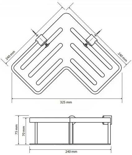 Полка Bemeta CYTRO 146208102 Полка Bemeta CYTRO 146208102