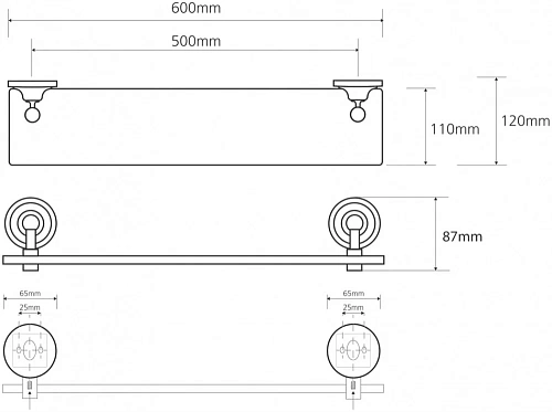 Полка Bemeta RETRO 144202248 Полка Bemeta RETRO 144202248