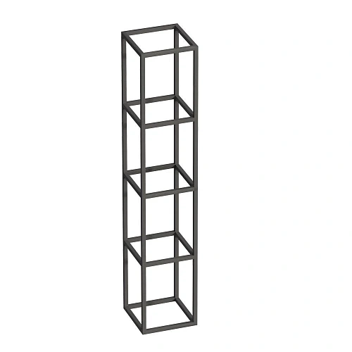 Полка CEZARES CADRO-30/30/160-4C-SO-MET-ST черный 300x300 подвесная Полка CEZARES CADRO-30/30/160-4C-SO-MET-ST черный 300x300 подвесная