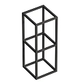 Полка CEZARES CADRO-30/30/80-2C-SO-MET-ST черный 300x300 подвесная Полка CEZARES CADRO-30/30/80-2C-SO-MET-ST черный 300x300 подвесная