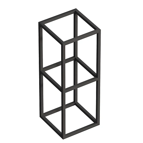 Полка CEZARES CADRO-30/30/80-2C-SO-MET-ST черный 300x300 подвесная Полка CEZARES CADRO-30/30/80-2C-SO-MET-ST черный 300x300 подвесная