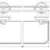 Полка FBS Luxia LUX 017 длина 70 см Полка FBS Luxia LUX 017 длина 70 см