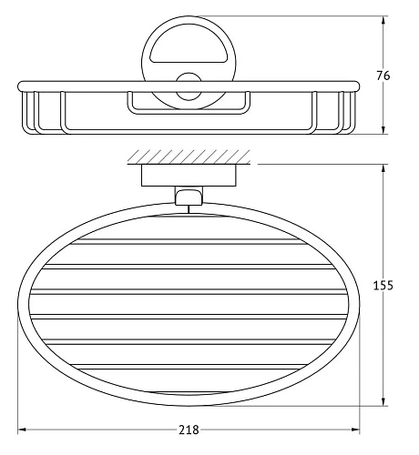 Полка FBS Luxia LUX 048 длина 22 см Полка FBS Luxia LUX 048 длина 22 см