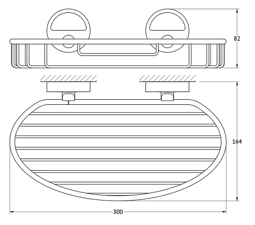 Полка FBS Luxia LUX 049 длина 30 см Полка FBS Luxia LUX 049 длина 30 см