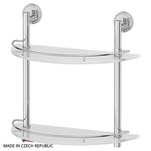 Полка FBS Luxia LUX 081 2-х ярусная с ограничителем Полка FBS Luxia LUX 081 2-х ярусная с ограничителем