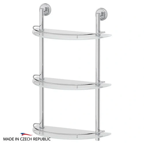 Полка FBS Luxia LUX 082 3-х ярусная с ограничителем Полка FBS Luxia LUX 082 3-х ярусная с ограничителем