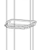 Полка FBS Ryna RYN 012 3-х ярусная Полка FBS Ryna RYN 012 3-х ярусная