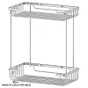 Полка FBS Ryna RYN 023 2-х ярусная прямоугольная Полка FBS Ryna RYN 023 2-х ярусная прямоугольная