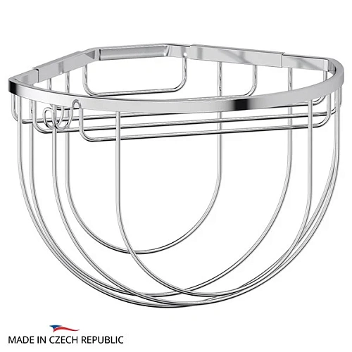 Полка FBS Ryna RYN 034 угловая с держателями для мочалок Полка FBS Ryna RYN 034 угловая с держателями для мочалок