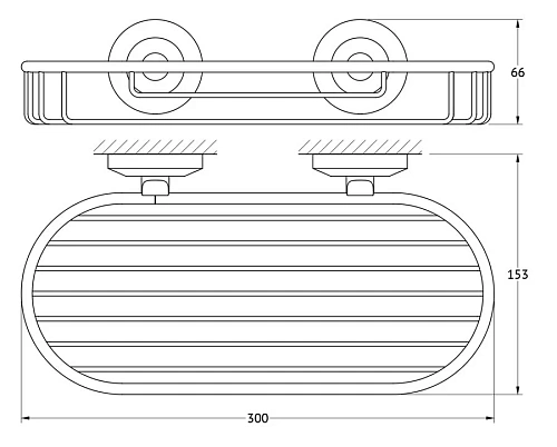 Полка FBS Standard STA 049 длина 30 см Полка FBS Standard STA 049 длина 30 см