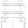 Полка FBS Standard STA 063 длина 40 см Полка FBS Standard STA 063 длина 40 см