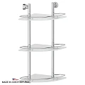 Полка FBS Vizovice VIZ 073 угловая с ограничителем 3-х ярусная Полка FBS Vizovice VIZ 073 угловая с ограничителем 3-х ярусная