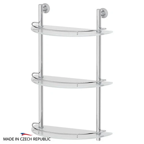 Полка FBS Vizovice VIZ 082 3-х ярусная полукруглая с ограничителем Полка FBS Vizovice VIZ 082 3-х ярусная полукруглая с ограничителем
