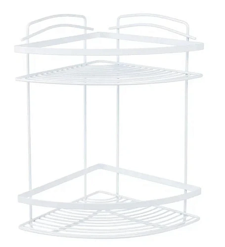 Полка Fixsen FX-850W-2 угловая одноэтажная белая Полка Fixsen FX-850W-2 угловая одноэтажная белая