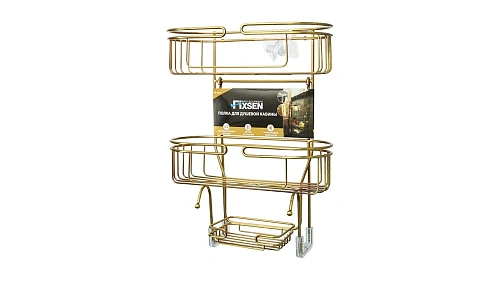 Полка Fixsen FX-862 овальная двухэтажная Полка Fixsen FX-862 овальная двухэтажная