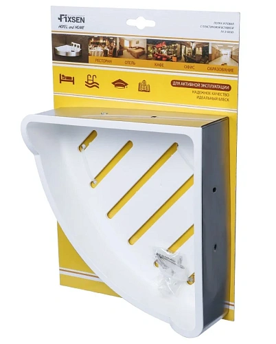 Полка Fixsen Hotel FX-31003D с пластиковой вставкой Полка Fixsen Hotel FX-31003D с пластиковой вставкой