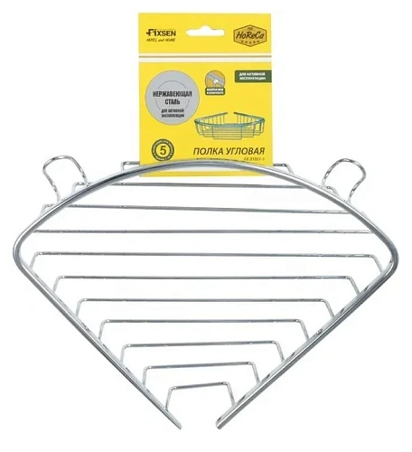 Полка Fixsen Hotel FX-31051-1 угловая одноэтажная хром Полка Fixsen Hotel FX-31051-1 угловая одноэтажная хром