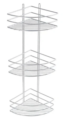 Полка Fixsen, FX-710-3 угловая трехэтажная хром Полка Fixsen, FX-710-3 угловая трехэтажная хром