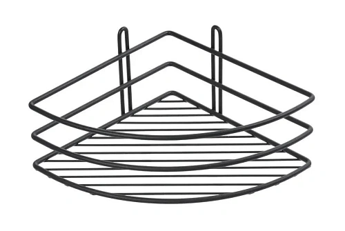 Полка Fixsen, FX-710B-1 угловая одноэтажная черная Полка Fixsen, FX-710B-1 угловая одноэтажная черная