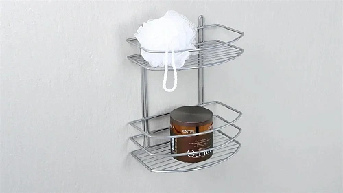 Полка Fixsen, FX-720-2 овальная двухэтажная хром Полка Fixsen, FX-720-2 овальная двухэтажная хром