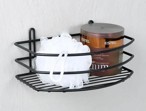 Полка Fixsen, FX-720B-1 овальная одноэтажная черная Полка Fixsen, FX-720B-1 овальная одноэтажная черная