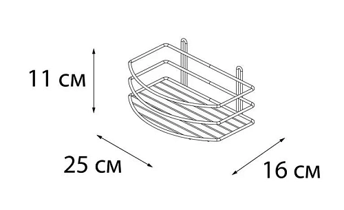 Полка Fixsen, FX-720B-1 овальная одноэтажная черная Полка Fixsen, FX-720B-1 овальная одноэтажная черная