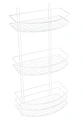 Полка Fixsen, FX-720W-3 овальная трехэтажная белая Полка Fixsen, FX-720W-3 овальная трехэтажная белая